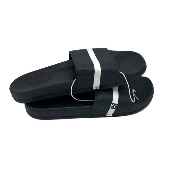 Kenneth Cole Reaction Slides in Black/White Size 10 - Picture 3 of 6